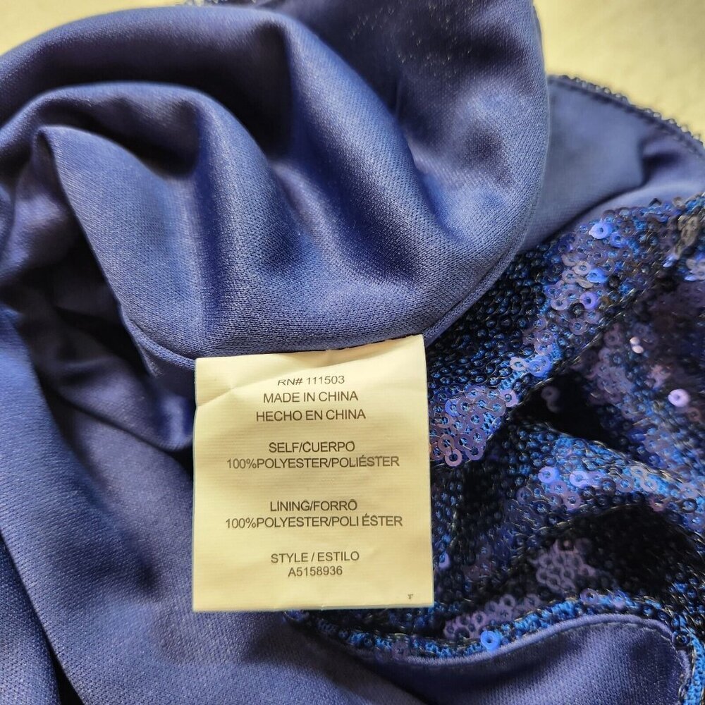 Secret Charm Women's Skirt Size S Collective By Love & Piece Blue Sequin (17) - Picture 4 of 10